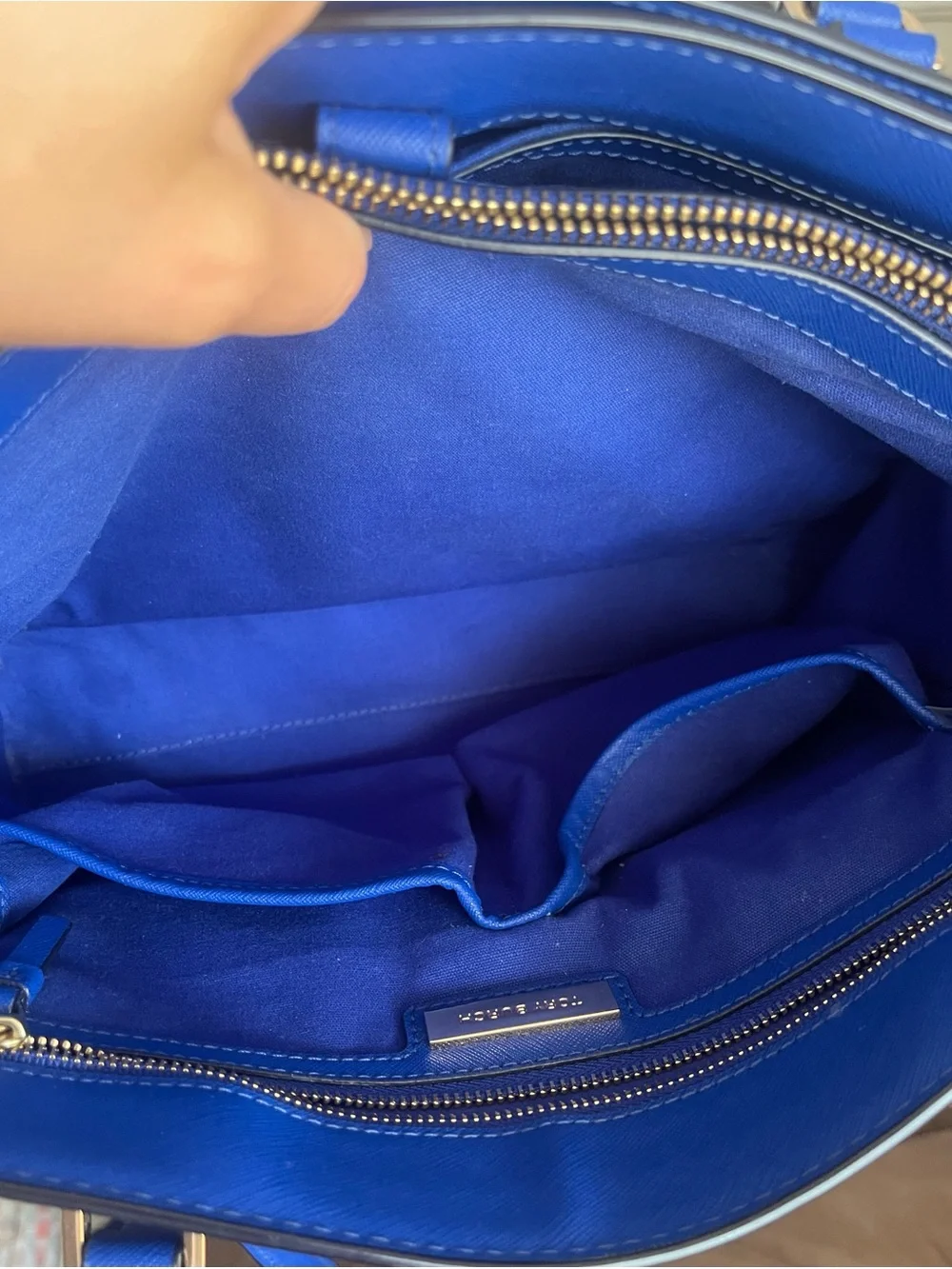 Tory Burch Blue Tote Bag
